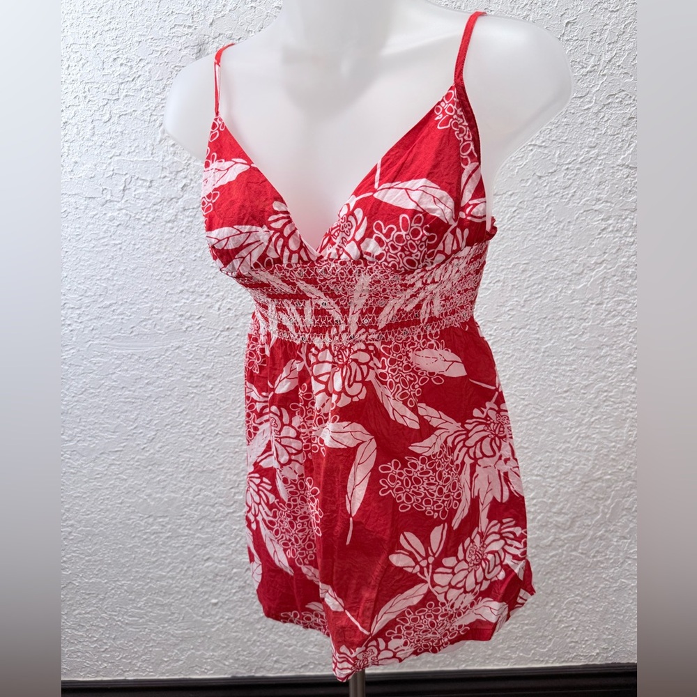 Red Floral Spaghetti Strap Camisole - Picture 5 of 12